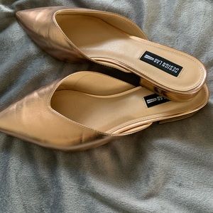 Design lab rose gold mules
